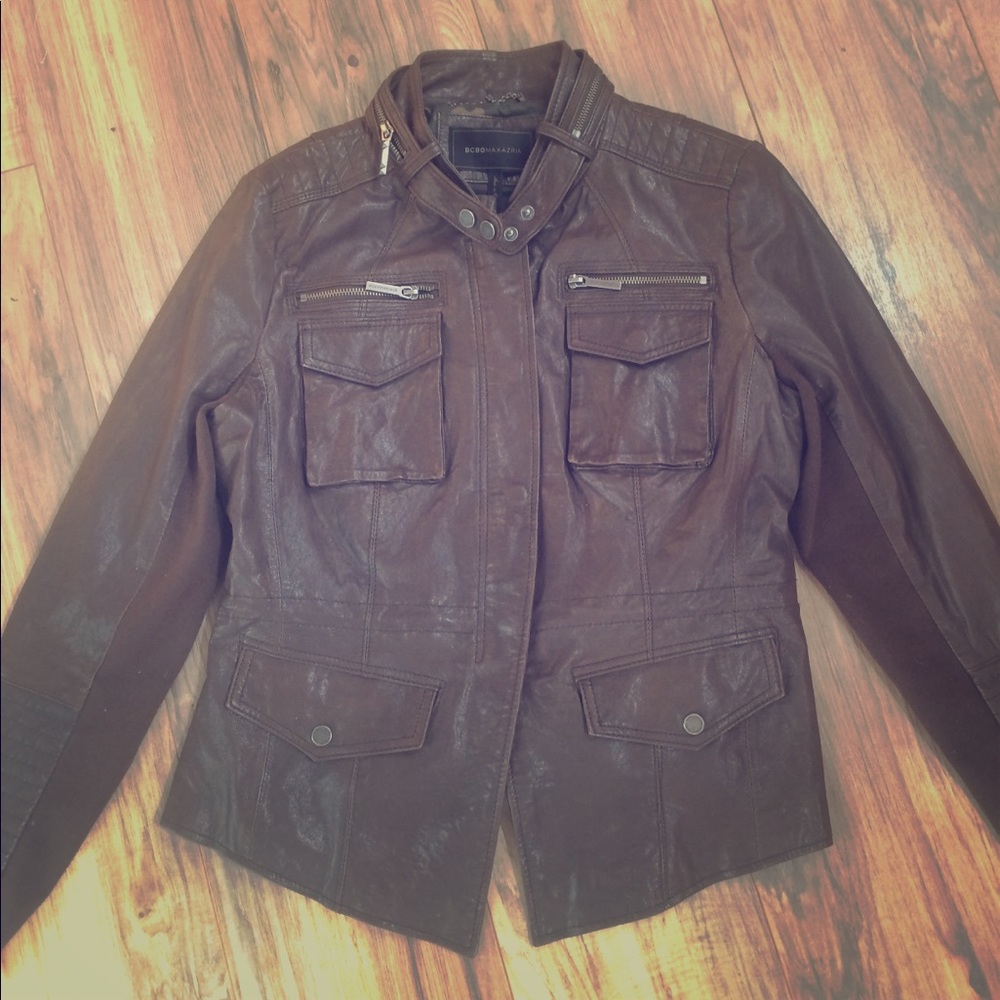 BCBGMAXAZRIA Leather Jacket